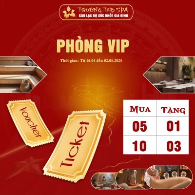 TẶNG NGAY ĐẾN 20 BUỔI DỊCH VỤ khi khách hàng mua thẻ liệu trình 4 Phong VIP